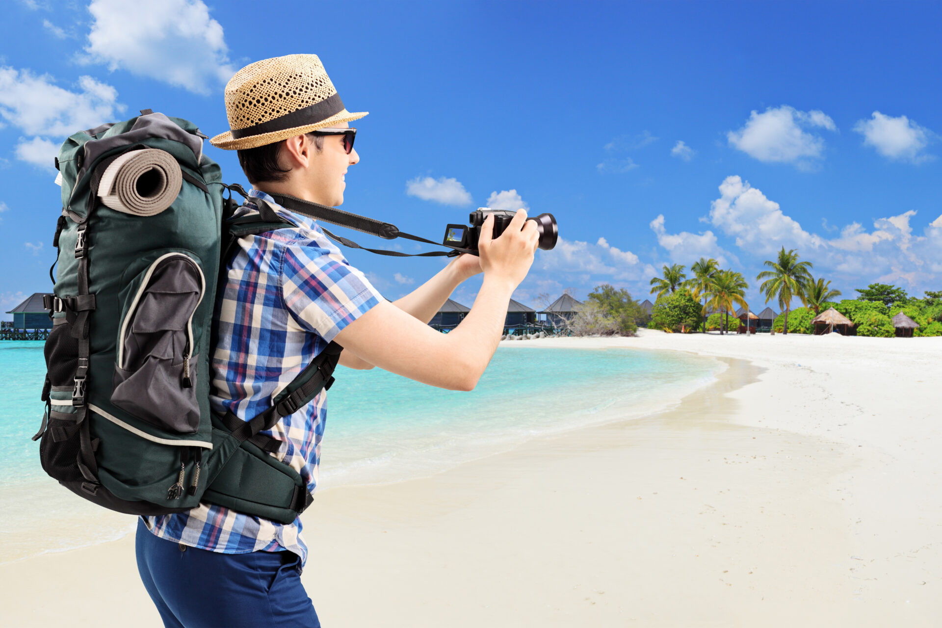 Tourist auf Singlereise