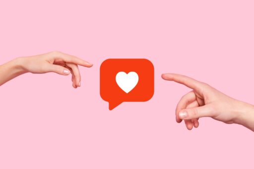 Onlinedating - Zwei Menschen treffen sich