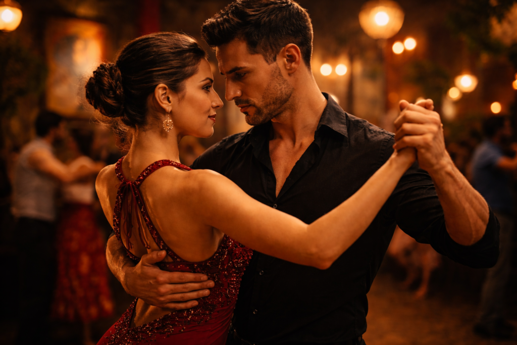 Blickkontakt beim Tango